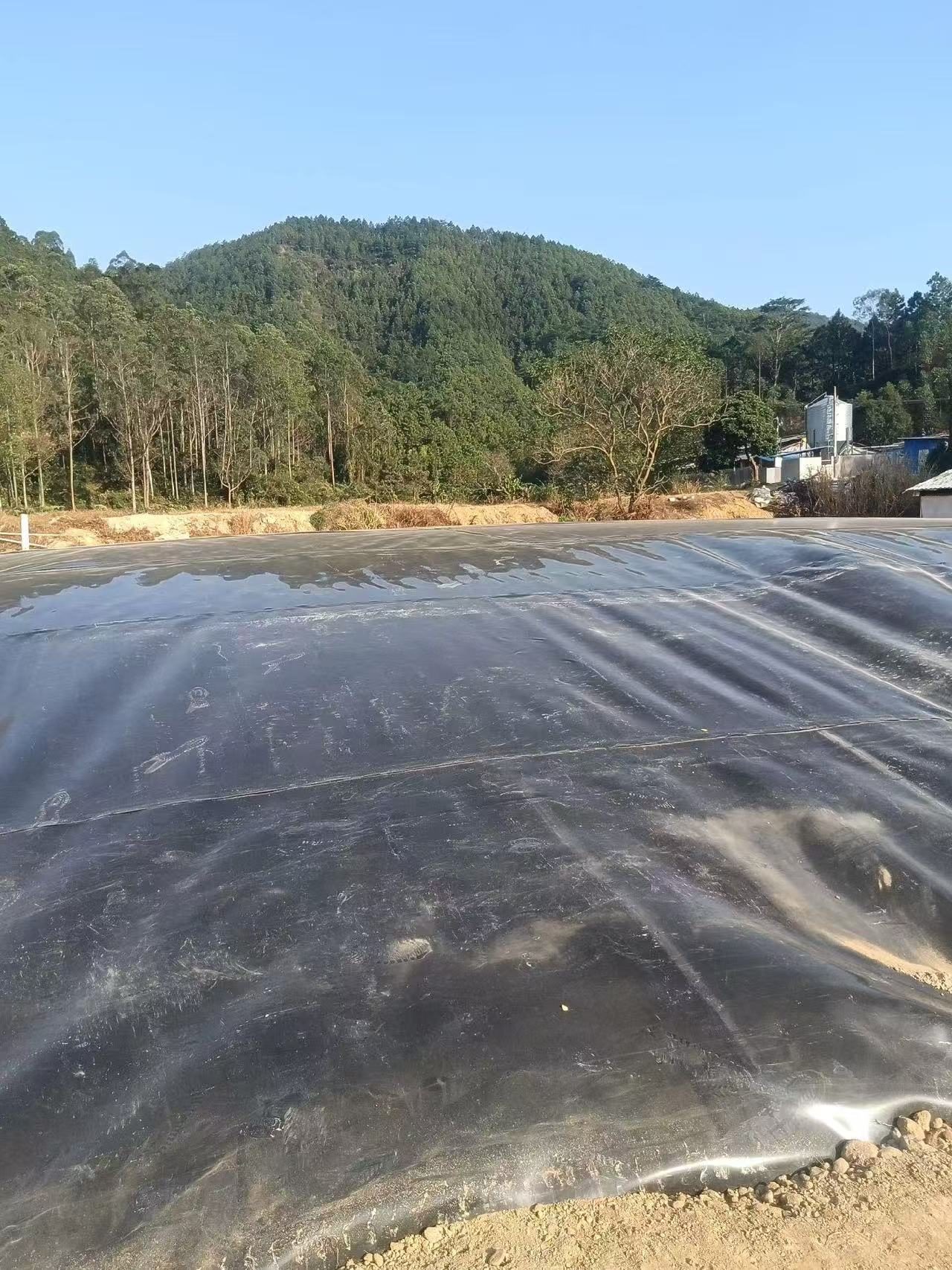 山东5万方大型黑膜沼气工程